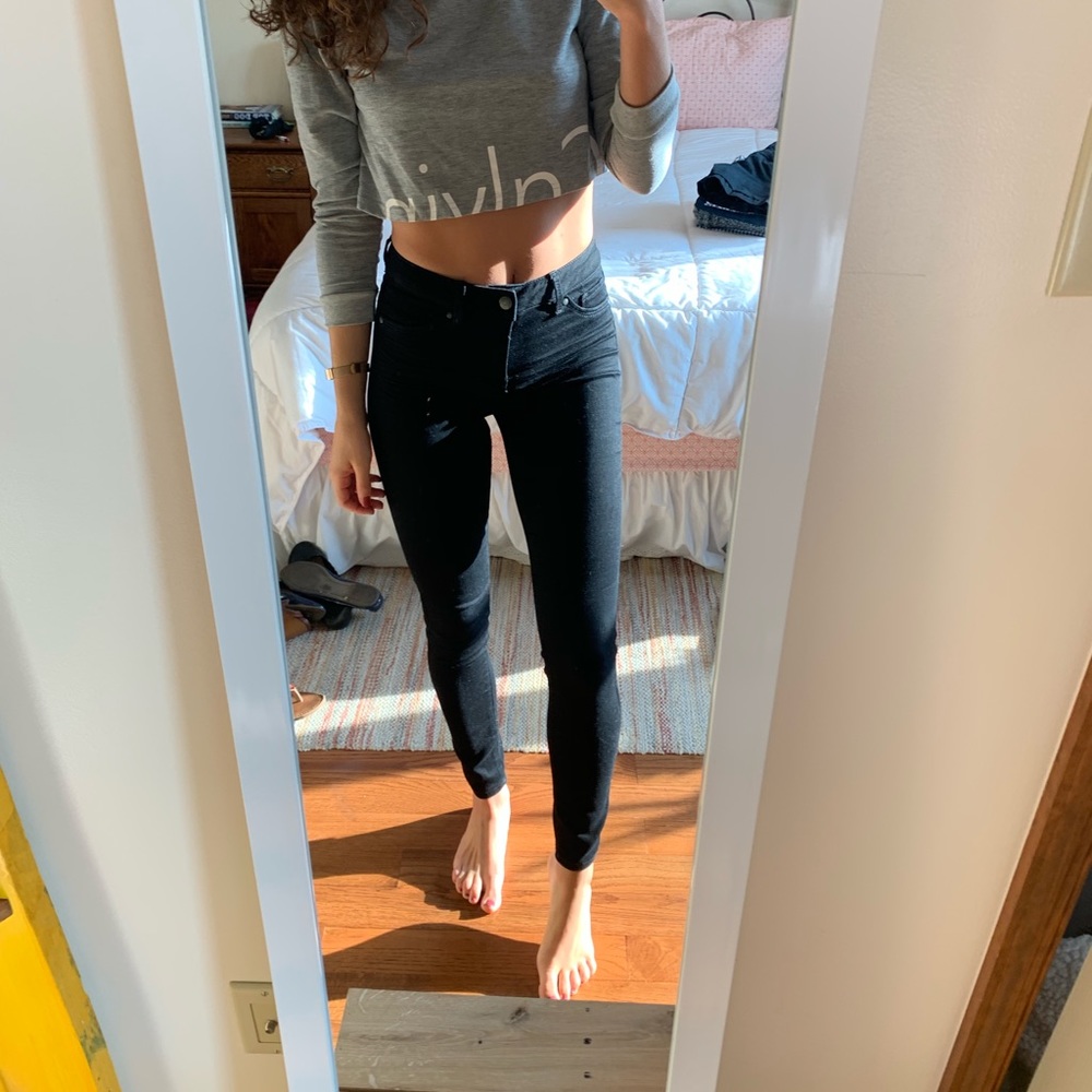 Blue Spice Black Jeggings